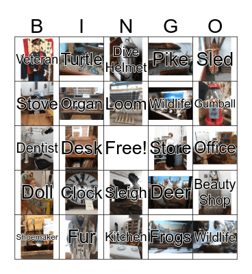 Taylor County Historical Museum Bingo Card