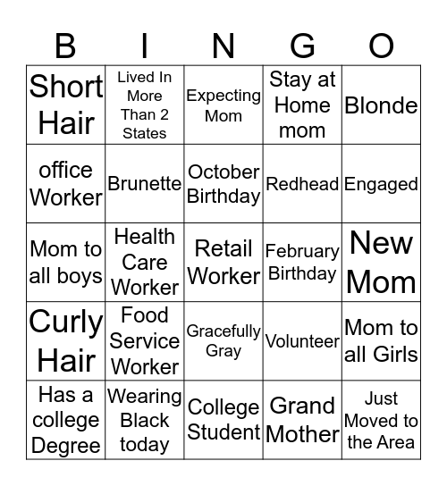 Bring it Challenge Bingo Card