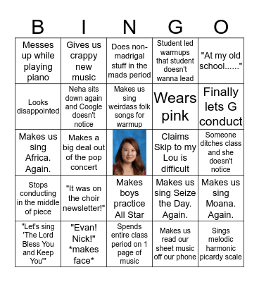 Coogle Bingo Card