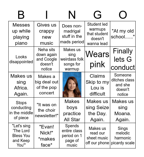 Coogle Bingo Card