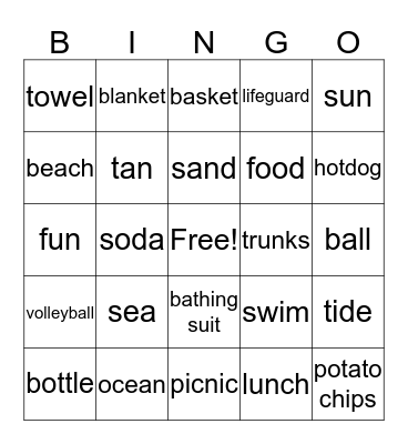 BEACH BLANKET BINGO Card