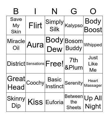Pure Romance by Kimberly Bingo Card