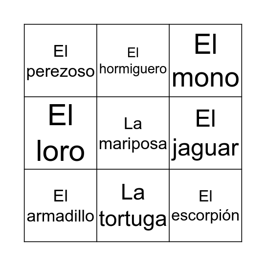 Bingo Card