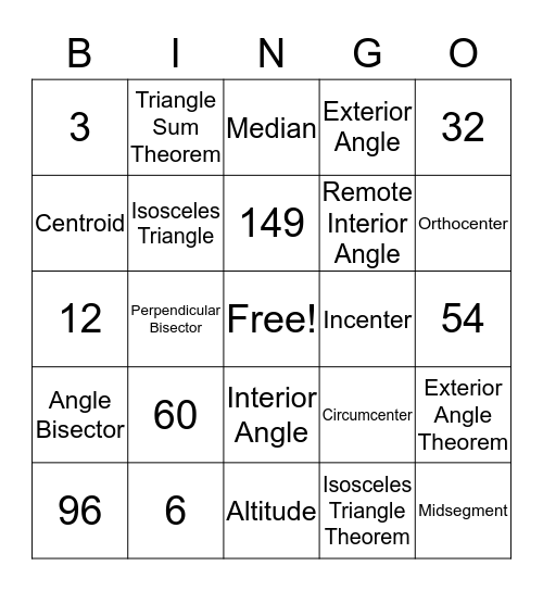 Activity 13-14 Review! Bingo Card