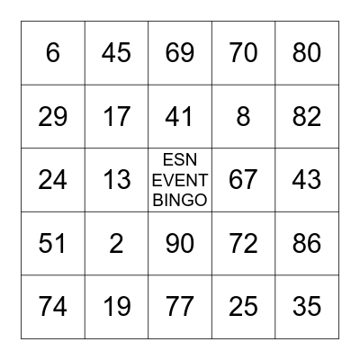 VERBINDEN MET BINGO Card