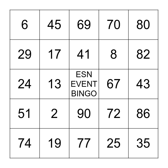 VERBINDEN MET BINGO Card