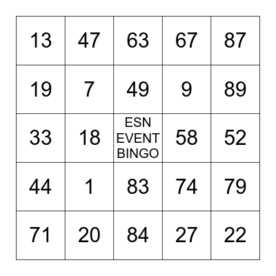 VERBINDEN MET BINGO Card