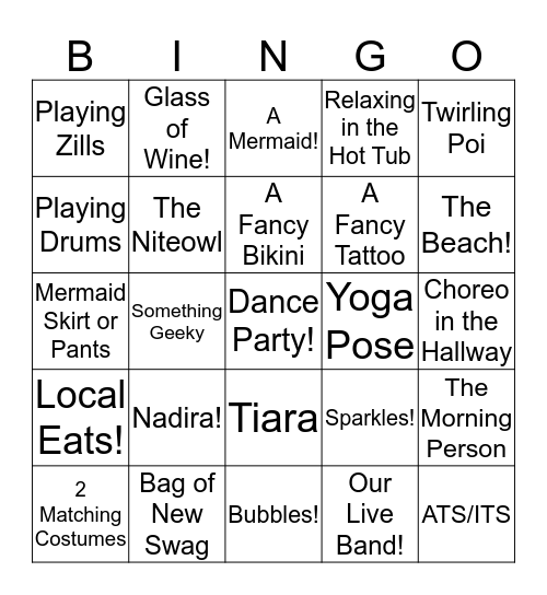 ECC Bingo 2018! Bingo Card