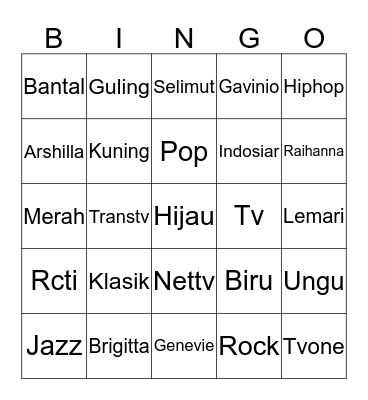 ACI Bingo Card