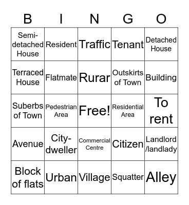 Untitled B Bingo Card