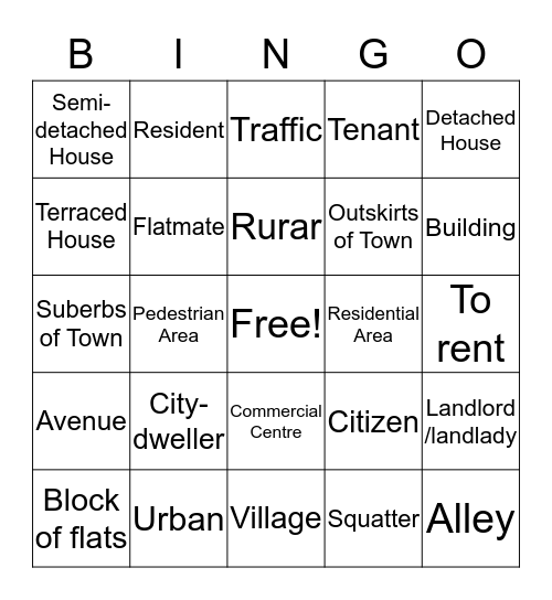 Untitled B Bingo Card
