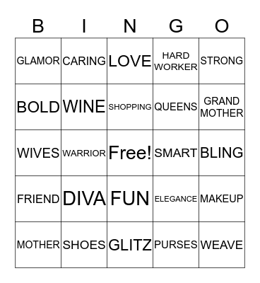 DIVA BINGO Card