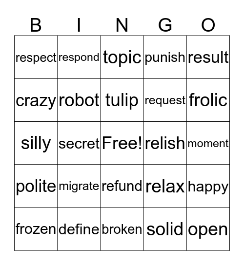 Jett and Kennedy's Bingo Card