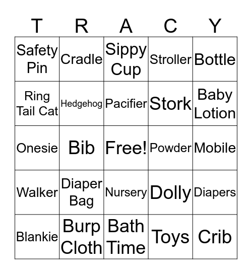 Woodland Bingo Card