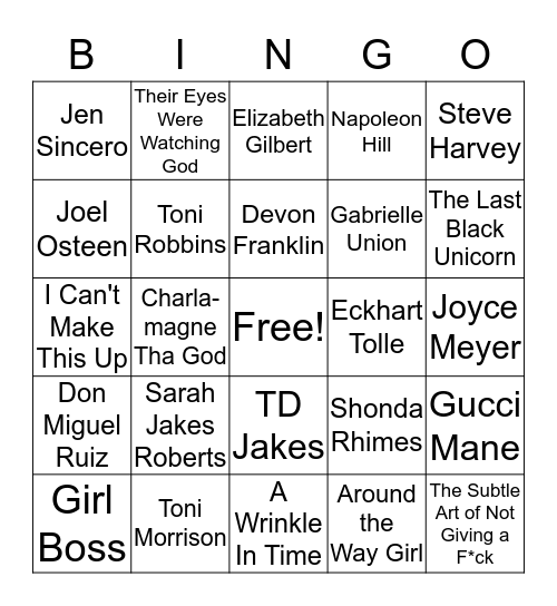 Dear Readers... BINGO Card