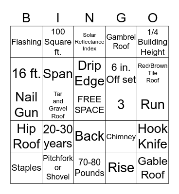 Review Thing Bingo Card
