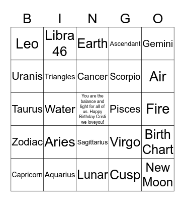 Movin' to the G row.....with sparkle & style Bingo Card