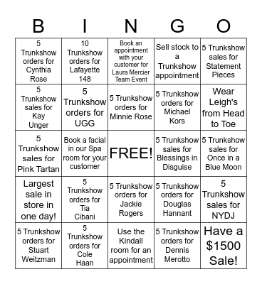 LEIGH'S OCTOBER BINGO Card