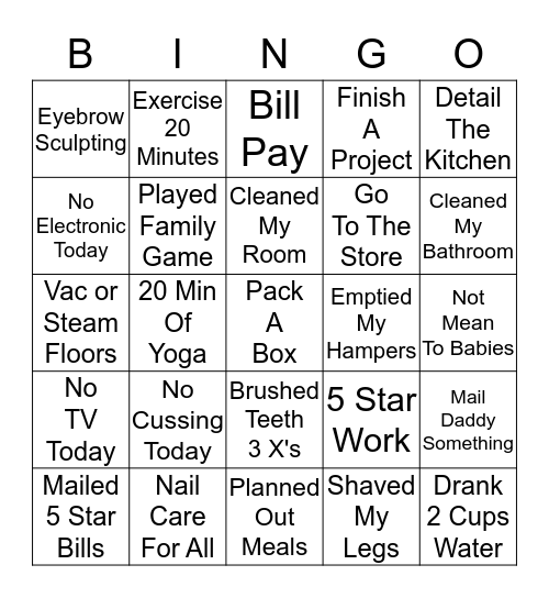 MOM BINGO Card