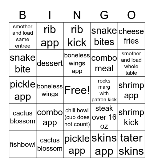 APP AND UPSELL BINGO!! Bingo Card