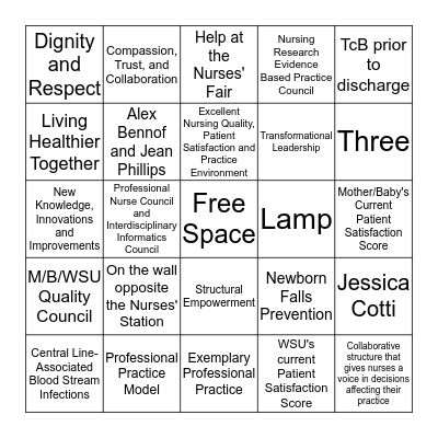 M/B/WSU Magnet Bingo - May 27, 2014 Bingo Card