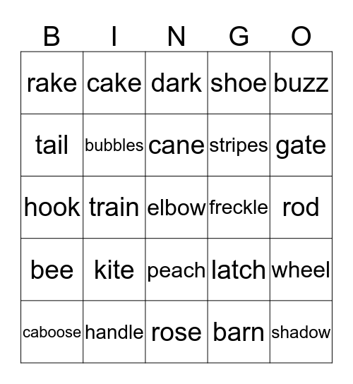 A Buzz is Part of a Bee Bingo Card