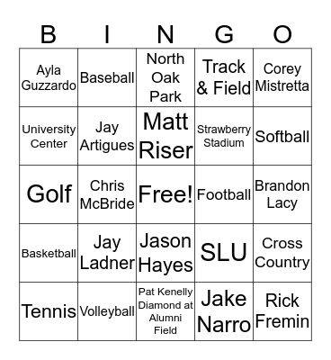 Champagne Bingo Card