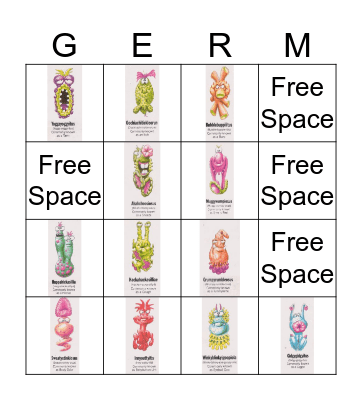 Germs! Bingo Card