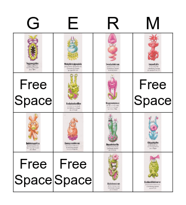 Germs! Bingo Card