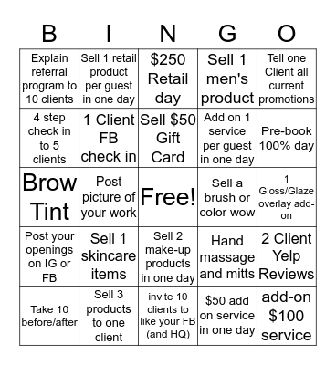 Headquarters February Bingo Card