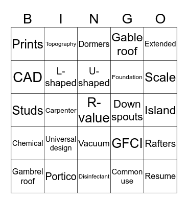 Units 6-10 Bingo Card