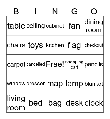 VOCABULARY REVIEW Bingo Card