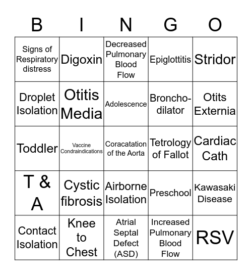 NR 328  Bingo Card