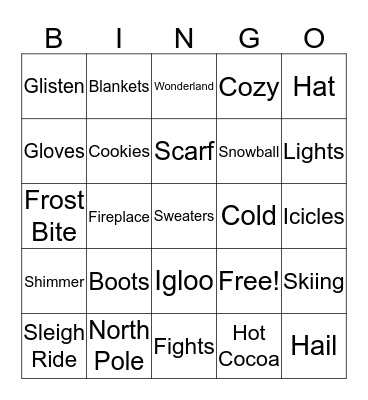 DWSS Bingo Card