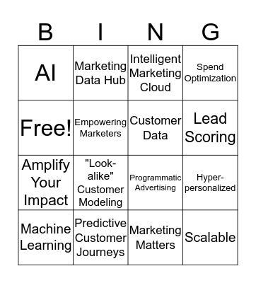 G5 2018 Kick-Off Bingo Card