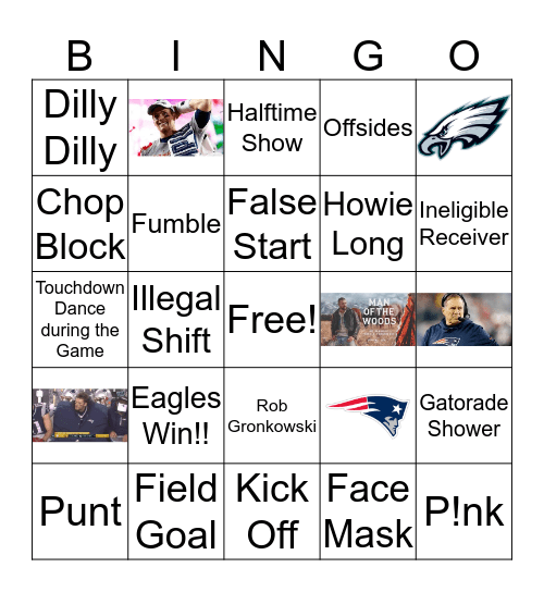 Super Bowl 52! Bingo Card