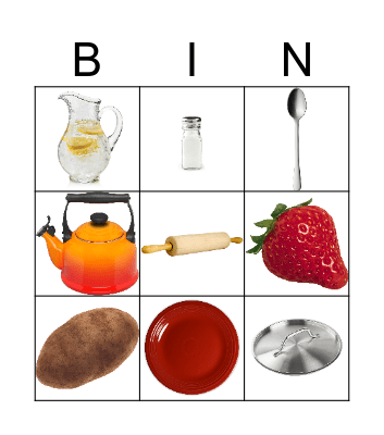 Food Bingo 2 Bingo Card