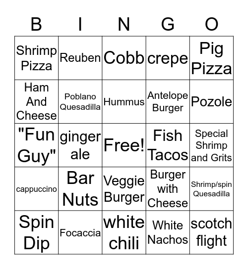 Ccinos Bingo Card