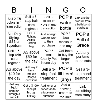 AS BINGO! Bingo Card