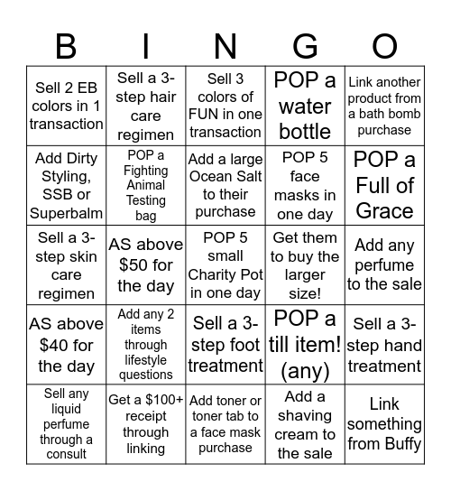 AS BINGO! Bingo Card
