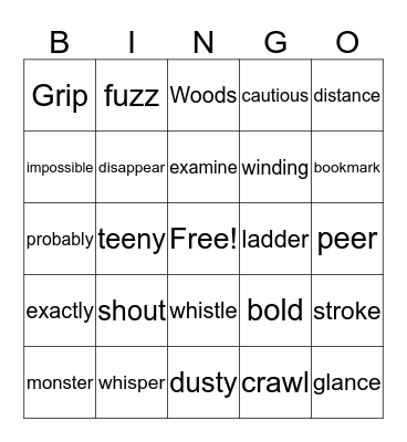 Dinosaurs Before Dark chapter 1-4 Bingo Card