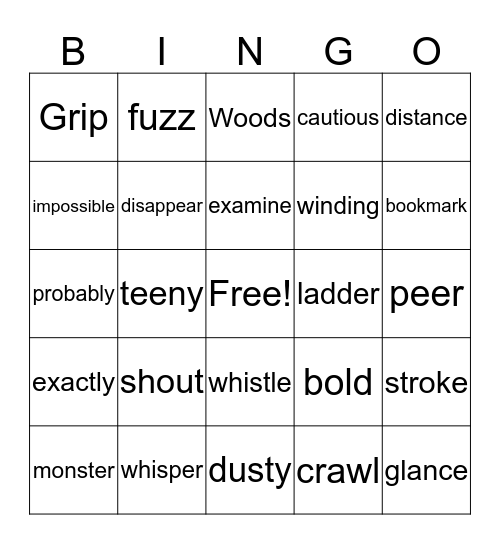 Dinosaurs Before Dark chapter 1-4 Bingo Card