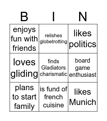 Bingo 4 Bingo Card