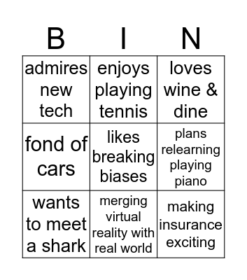 Bingo 6 Bingo Card