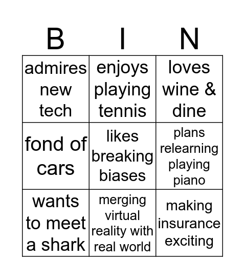 Bingo 6 Bingo Card