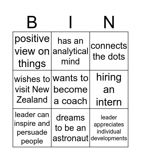 Bingo 10 Bingo Card