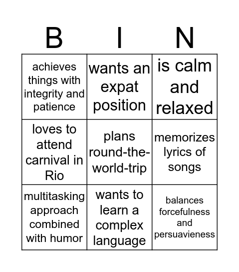 Bingo 14 Bingo Card