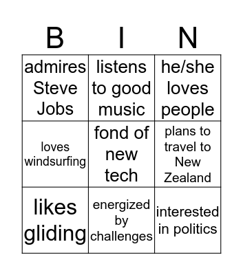 Bingo 58 Bingo Card