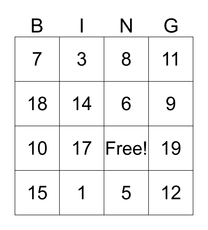 german-numbers-bingo-card