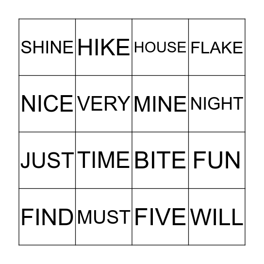 Bingo Card